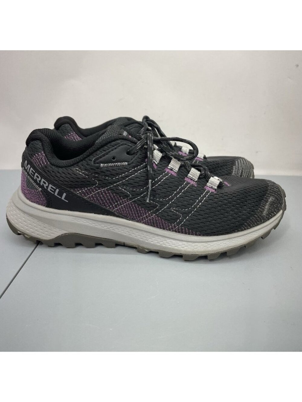 Merrell Fly Strike Trail Running Shoes Sneakers Outdoor Hiking Black Women 6.5‎